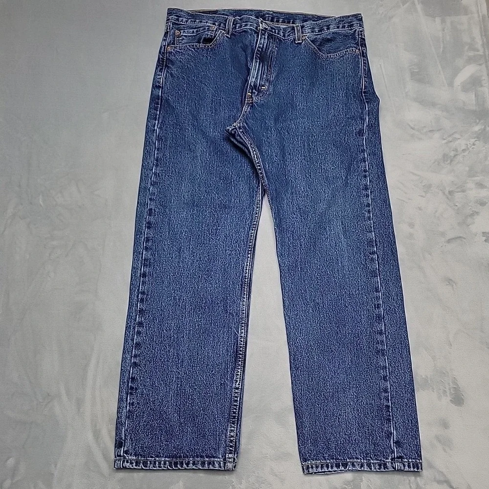 Levi's Jeans Men 38x30 Blue‎ 505 Regular Fit Straight Leg Workwear Casual